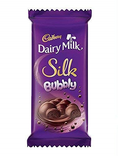 Cadbury Dairy Milk Silk Bubbly Chocolate Bar 50g