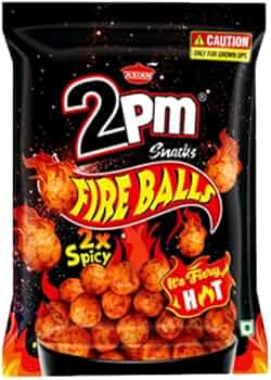 Asian 2pm Snacks Fir Balls 2x Spicy 60g