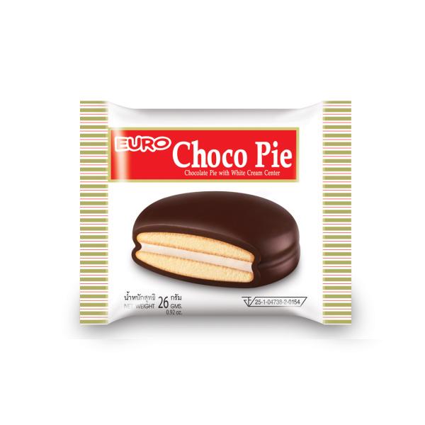 Euro Choco Pie With White Cream Center 18g