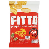 Fitto Popped Whole Grain Chips Spicy BBQ 20g