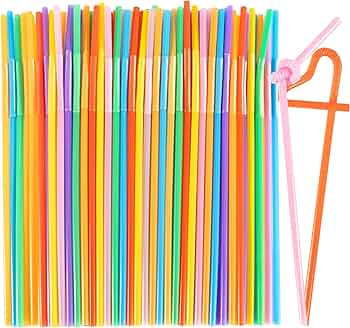 Dip & Sip Straw 100 Pcs Of Size 6mm * 210mm