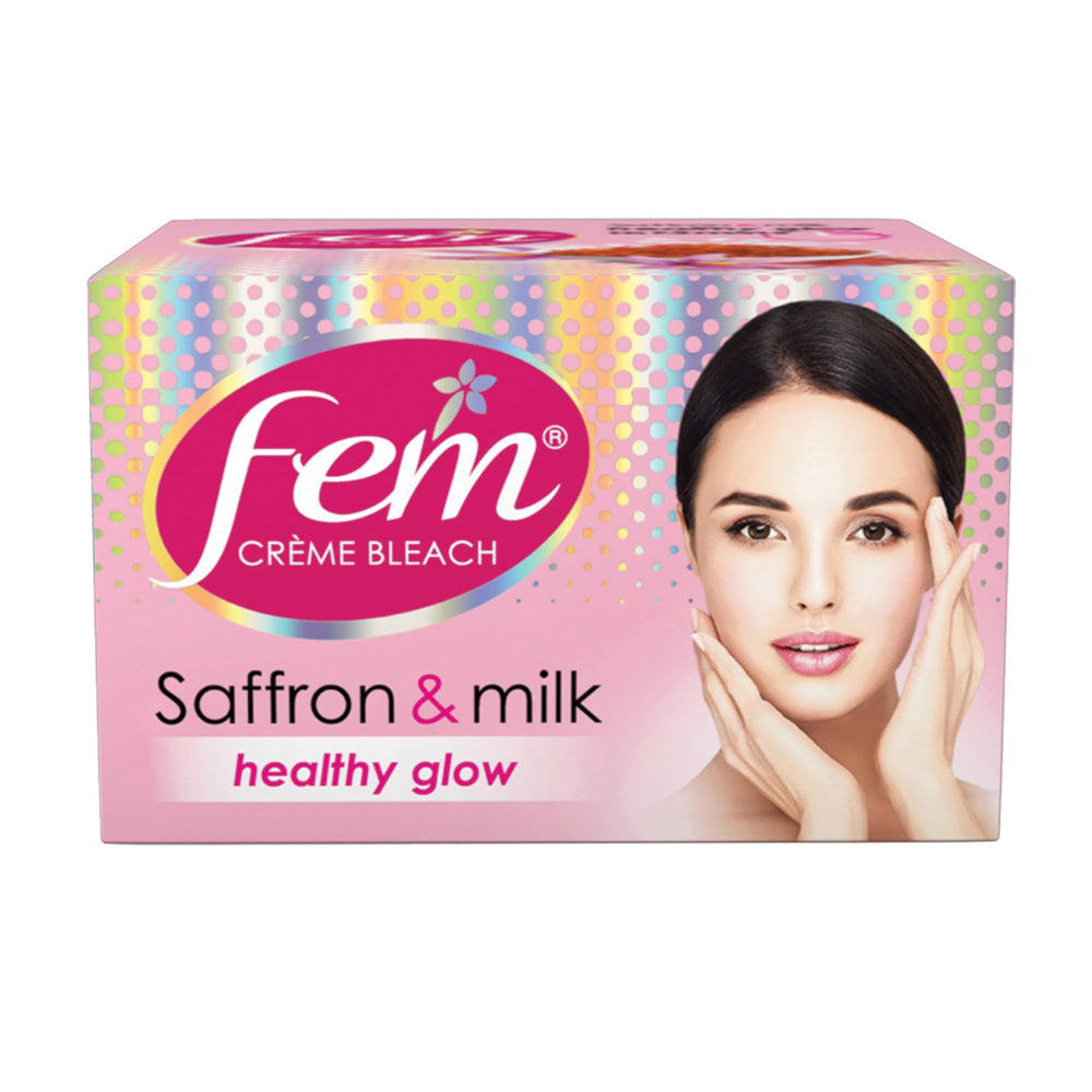 Dabur Fem Creme Bleach Saffron & Milk Healthy 24g