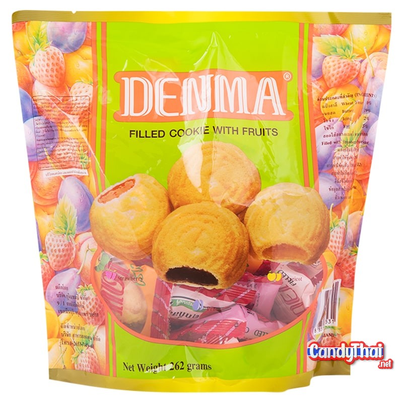 Denma Filled Cookie with Fruits 224g