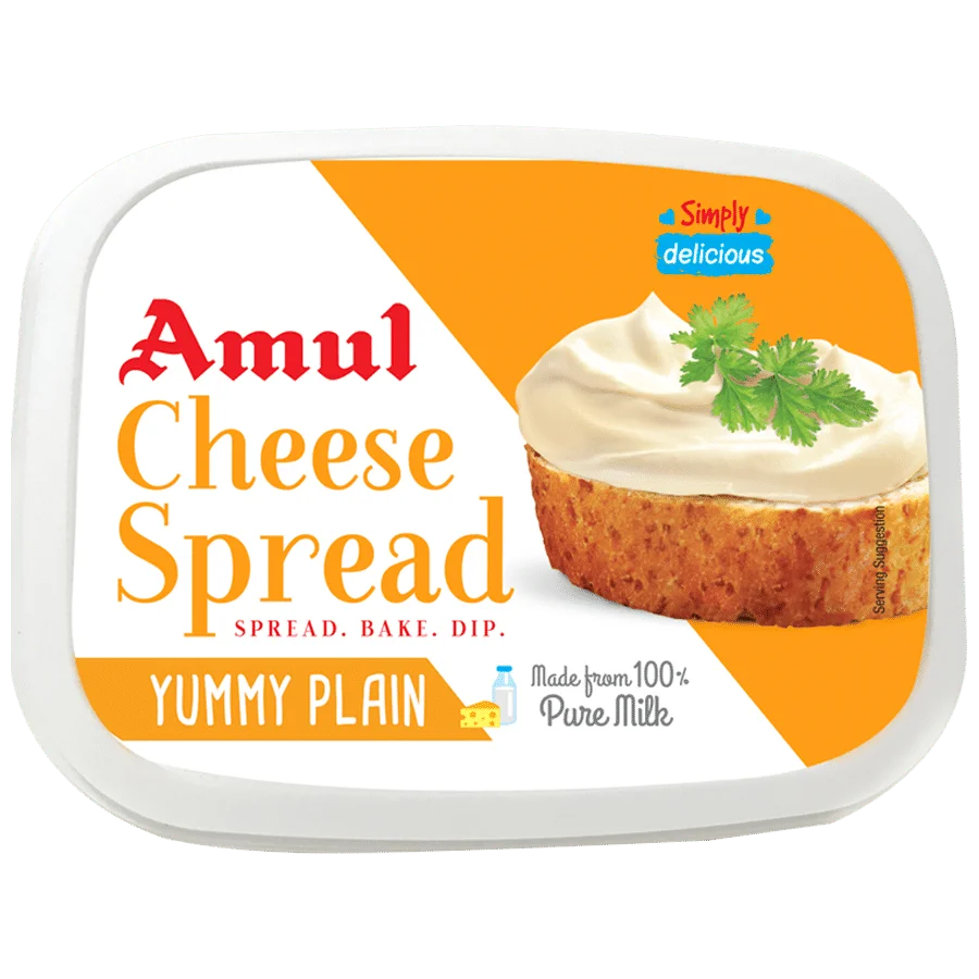 Amul Cheese Spread Yummy Plain 200g