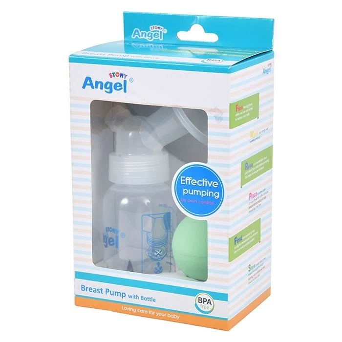 Angel Breast Pump With Bottle(BPA Free)