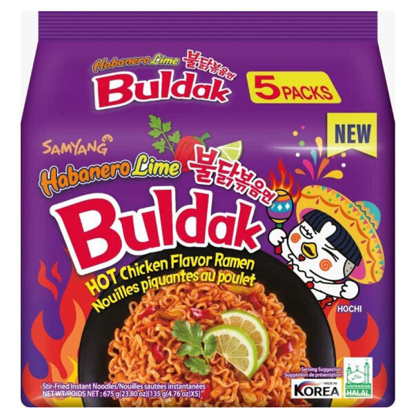 Samyang Habanero Lime Buldak Hot Chicken Flavor Ramen 140g