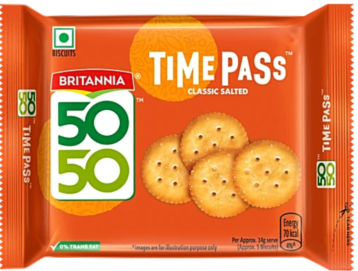Britannia Time Pass 5050 Classic Salted 142g