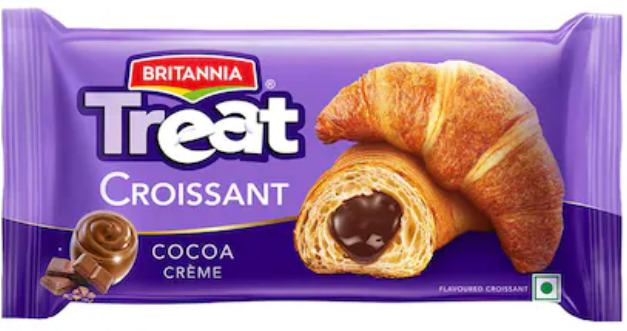BRITANNIA Treat Croissant Cocoa Creme Roll 45g
