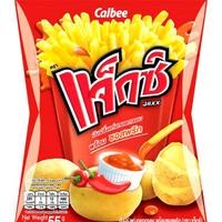 Calbee Potato French Fries Snack With Tomato Sauce 55g