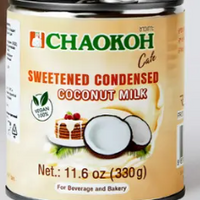 Chaokoh Cafe Sweetened Condensed Coconut Milk 330g
