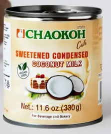 Chaokoh Cafe Sweetened Condensed Coconut Milk 330g