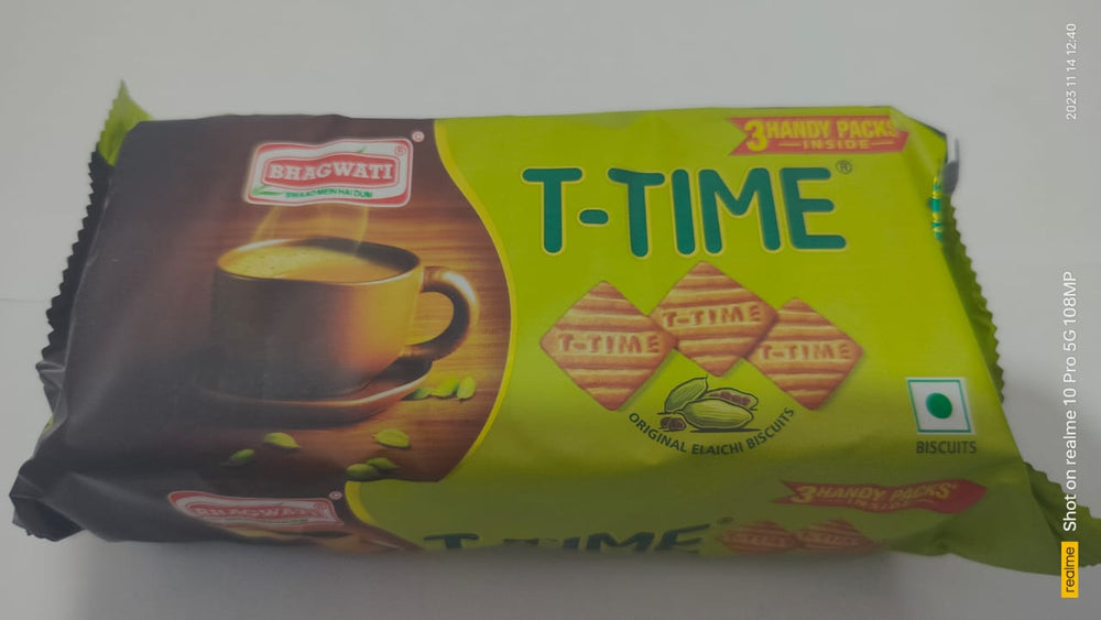 Bhagwati T-Time Original Elaichi Biscuits 303g
