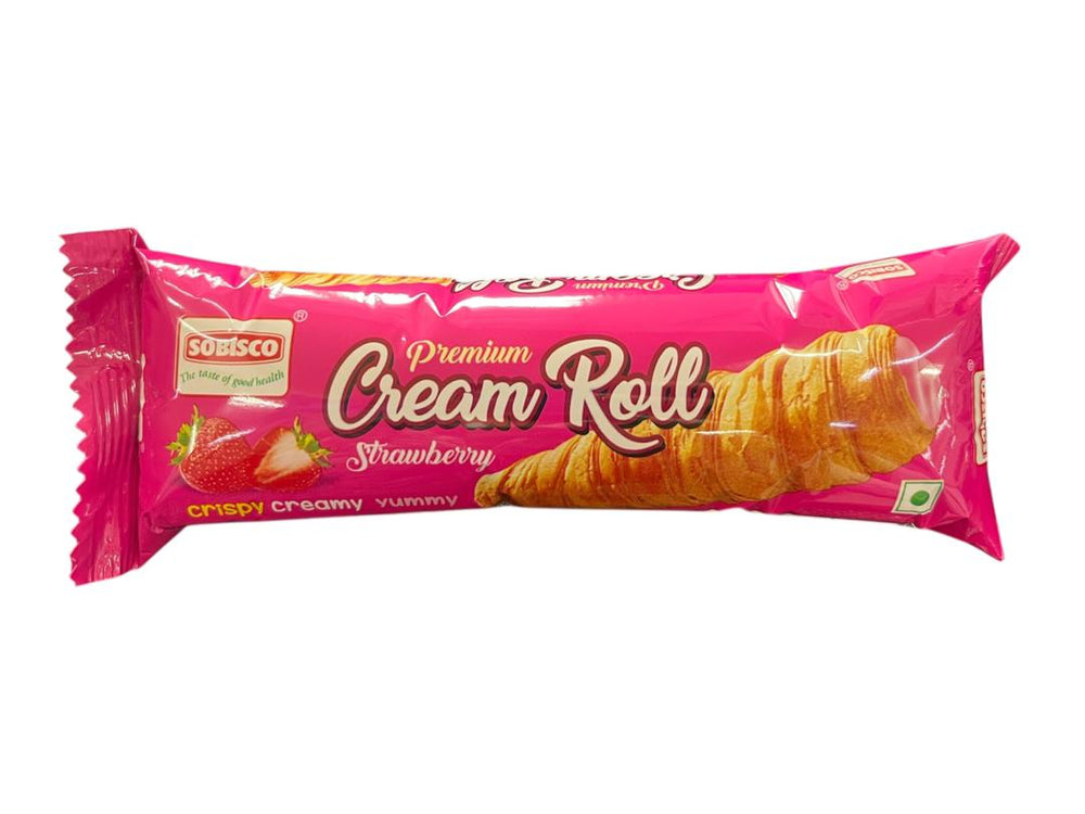 Sobisco Cream Roll Strawberry Flavor 35g
