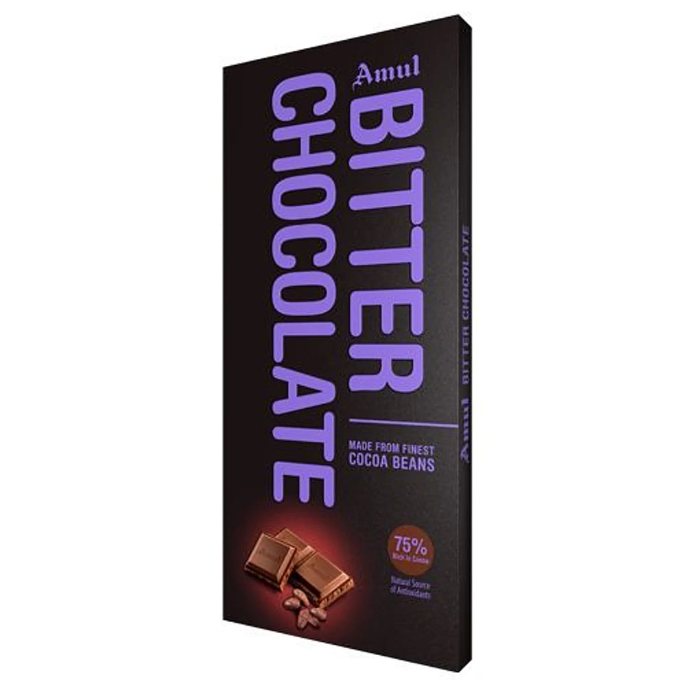 Amul Bitter Chocolate 150g (75%Rich in Cocoa)