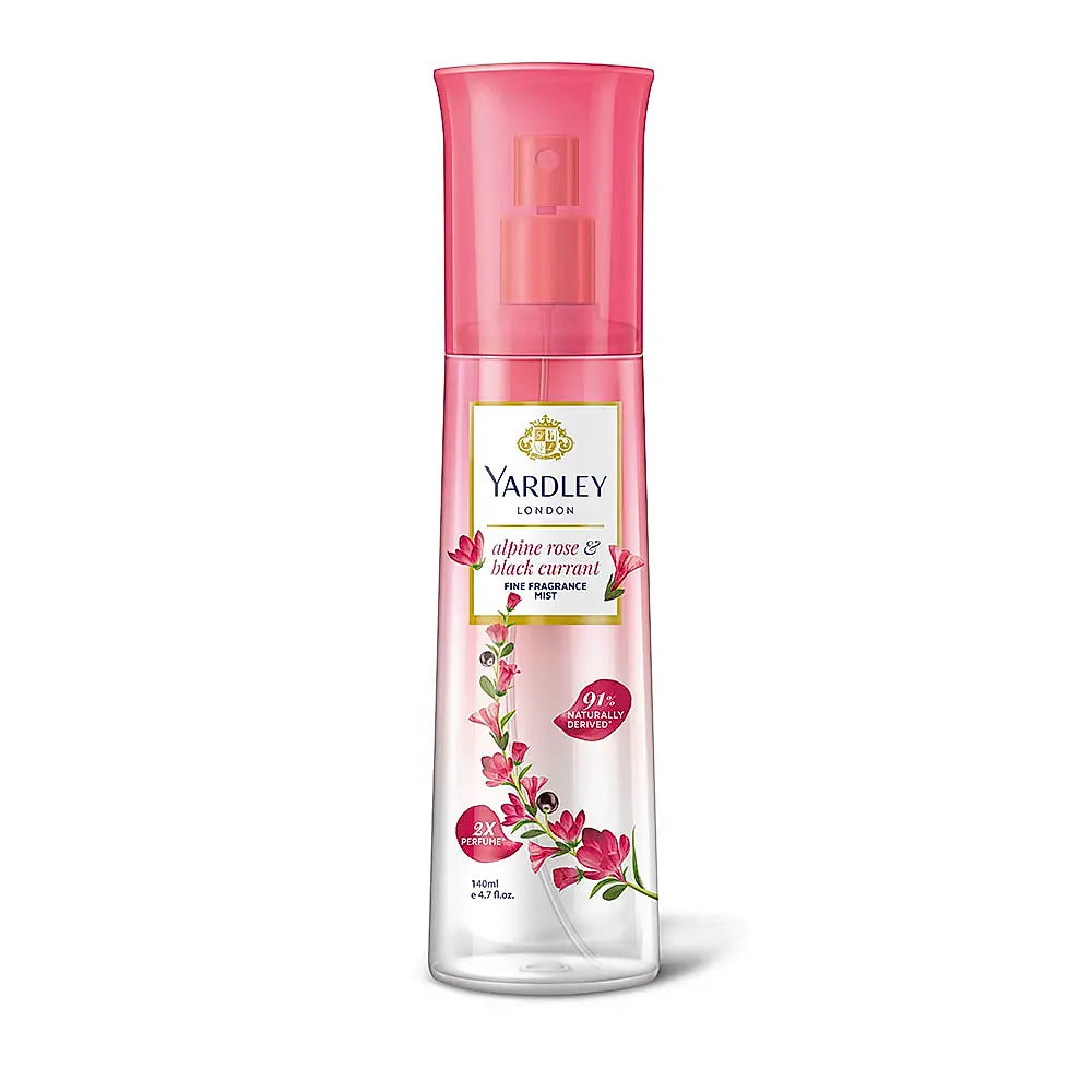 Yardley London Alpine Rose & Black Currant Fine Fragrance Mist 140ml