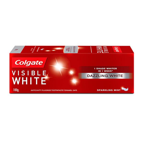 Colgate Visible White Toothpaste Sparkling Mint 100g