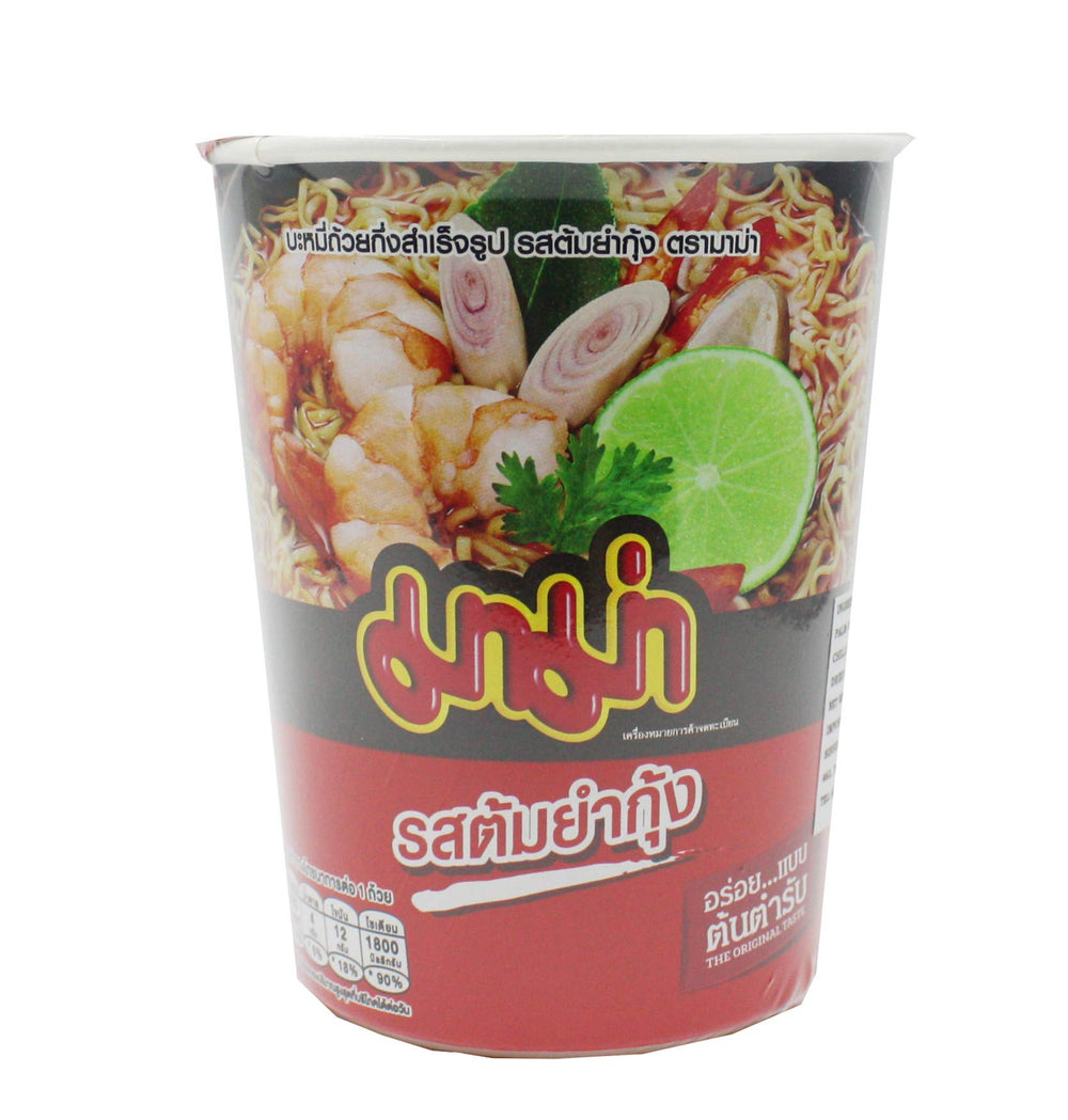 MAMA Instant Cup Noodles Shrimp Tom Yum Hot Spicy 60g
