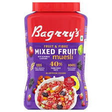 Bagrry's Fruit & Fibre Mixed Fruit with Almonds & Raisins Museli 1kg