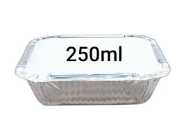 Diamond Aluminium Foil Container 100pcs (250ml)