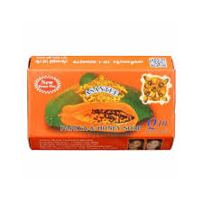 Asantee papaya & honey soap 125g