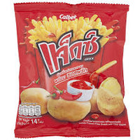 Calbee Jaxx French Fries Chips with Chilli Sauce 14g (RED)