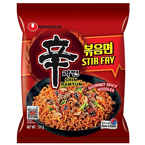 Nongshim Stir Fry Shin Ramyun Gourmet Spicy Noodles 131g