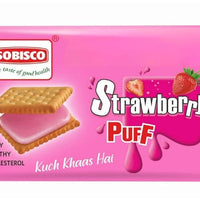 Sobisco Strawberry Puff Sandwich Biscuits 30g