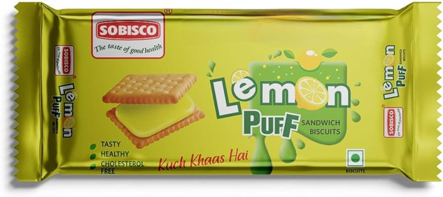 Sobisco Lemon Puff Sandwich Biscuits 30g