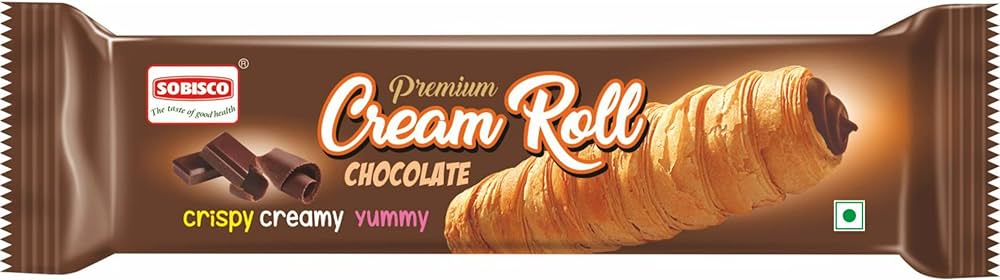 Sobisco Cream Roll Chocolate Flavor 35g