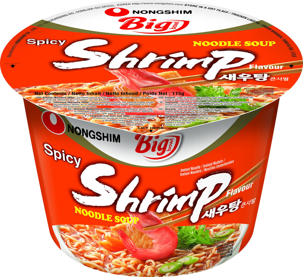 Nongshim Big Bowl Shrimp Flavour Noodle 115g