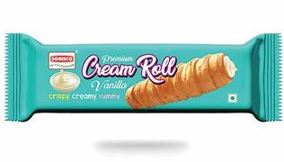 Sobisco Cream Roll Vanilla Flavor 35g