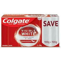 Colgate Visible White Sparkling Mint Toothpaste 100g*2