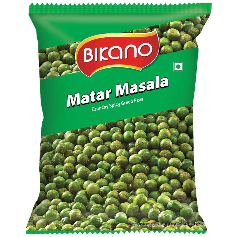 Bikano Matar Masala Crunchy Spicy Green Peas 200g