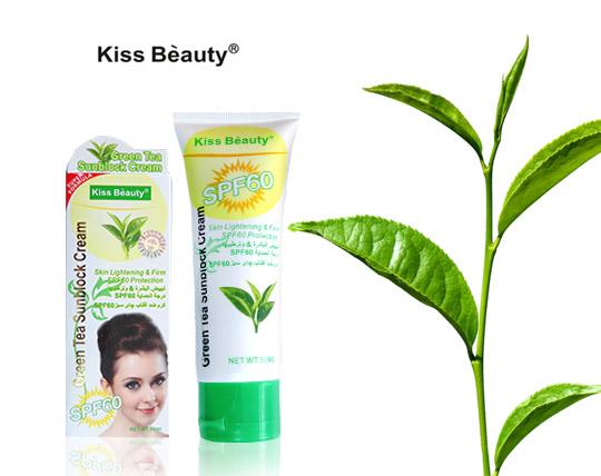 KISS BEAUTY Greem Tea Sunblock Cream 50ml SPF 60