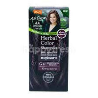 Lolane Nature Code Herbal Color Shampoo G4 Mahogany Brown 55ml
