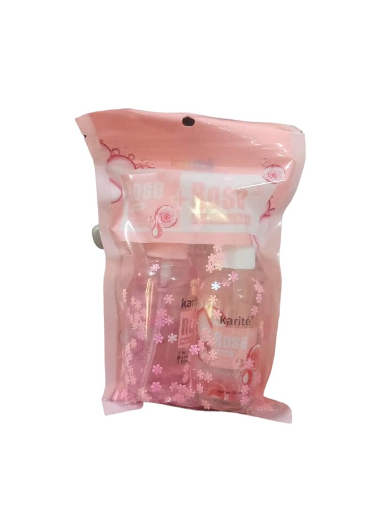 Karite Rose Primer Make Up Fix Spray 50ml+30ml