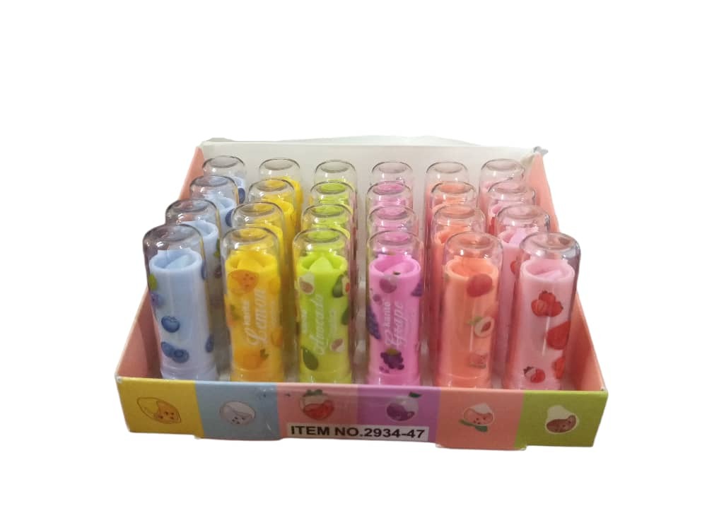 Karite Fruits Lipstick (Grape, Strawberies, Lemon, Avocado, Peach, Blueberry)