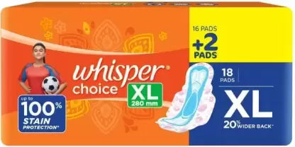 Whisper Choice XL 280mm 18 Pads