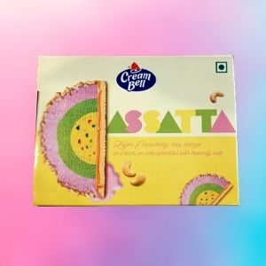 Cream Bell Layers Of Strawberry Rose Orange Ice Cream (CASSATTA) 150ml