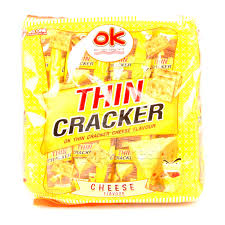OK Thin Cracker 256g Cheeese Flavour.