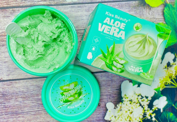 Kiss Beauty Aloe Vera Smoothing Skin Wash Off Mask 100ml