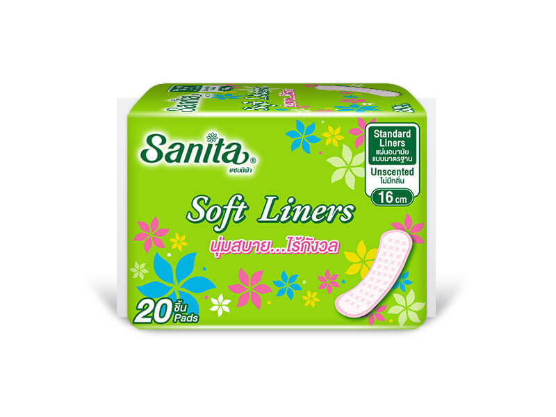 Sanita Soft Liners 16cm 20pads